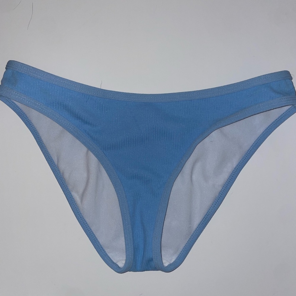 Light blue bathing suit bottoms